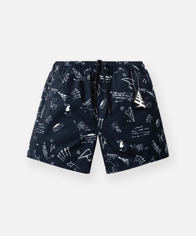 Sketch Print Swim Shorts