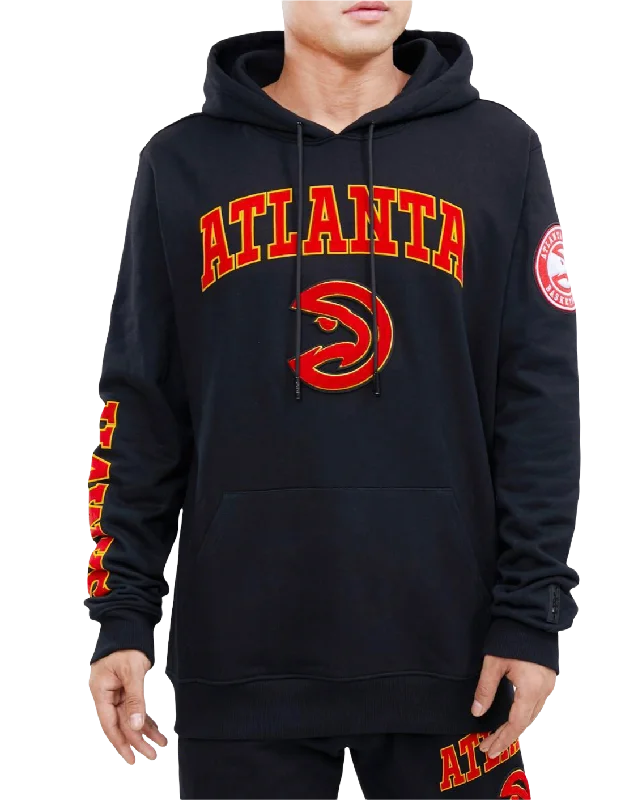 Atlanta Hawks Stacked Black Hoodie