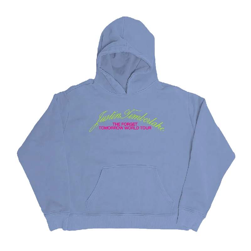 Forget Tomorrow Blue Hoodie