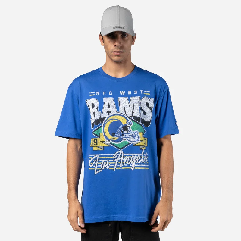 Playera Manga Corta Los Angeles Rams NFL Classics Azul