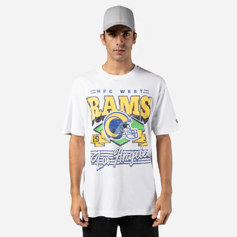 Playera Manga Corta Los Angeles Rams NFL Classics Blanca