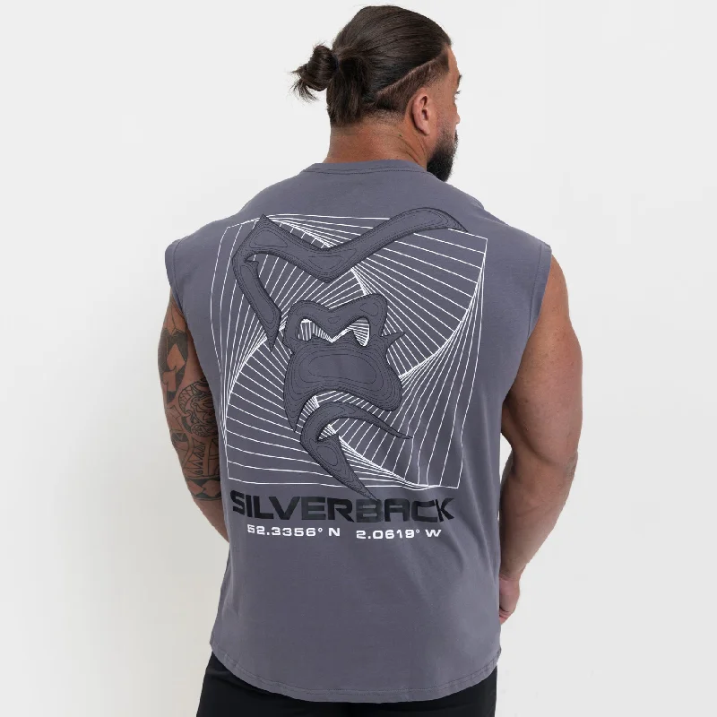 Portal Cut-Off T-Shirt - Grey