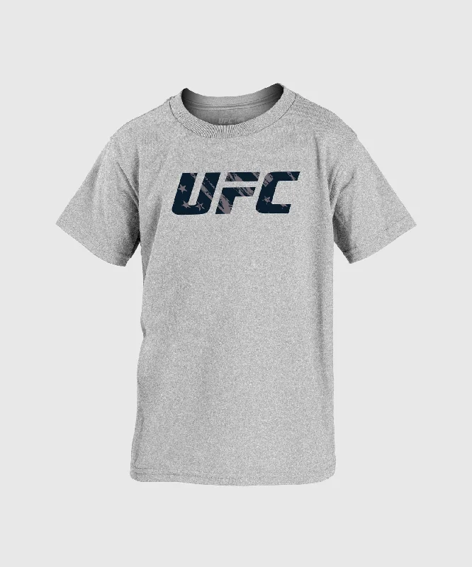 UFC Adrenaline Unrivaled by Venum Kids T-Shirt - Heather Grey - Justin Gaethje