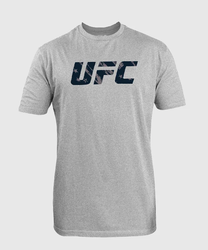 UFC Adrenaline Unrivaled by Venum Men's T-Shirt - Heather Grey - Justin Gaethje