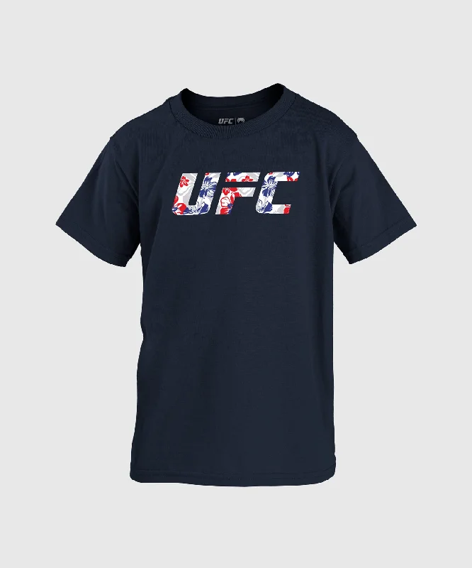 UFC Adrenaline Unrivaled by Venum Kids T-Shirt - Midnight Navy - Max Holloway