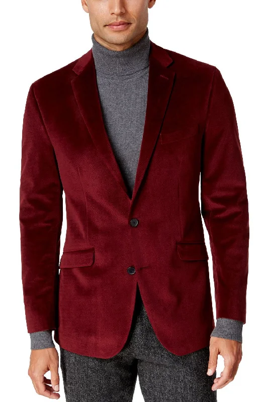 Cotton Velvet Red Blazers