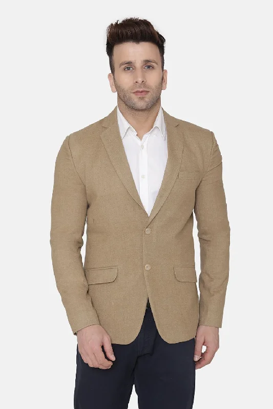 Wool Beige Blazer