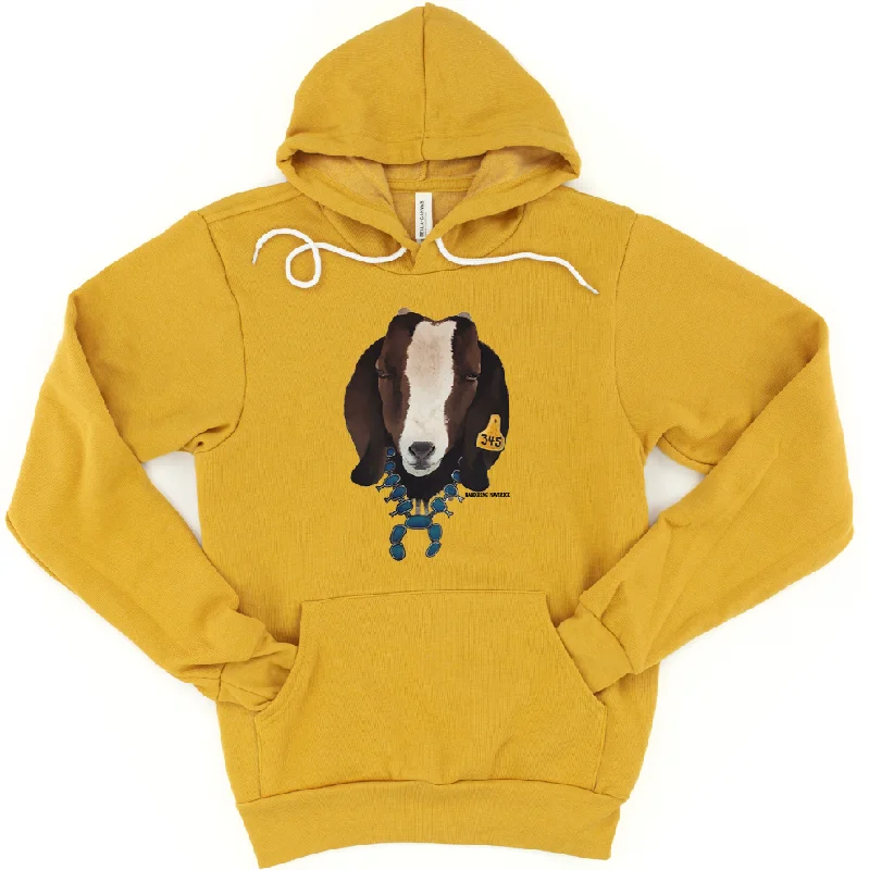 Dark Brown Goat Squash Blossom Hoodie (S-3XL) Unisex - Multiple Colors!