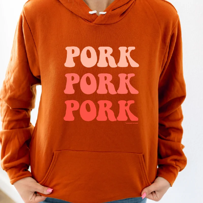 Funky Pork Orange Hoodie (S-3XL) Unisex - Multiple Colors!