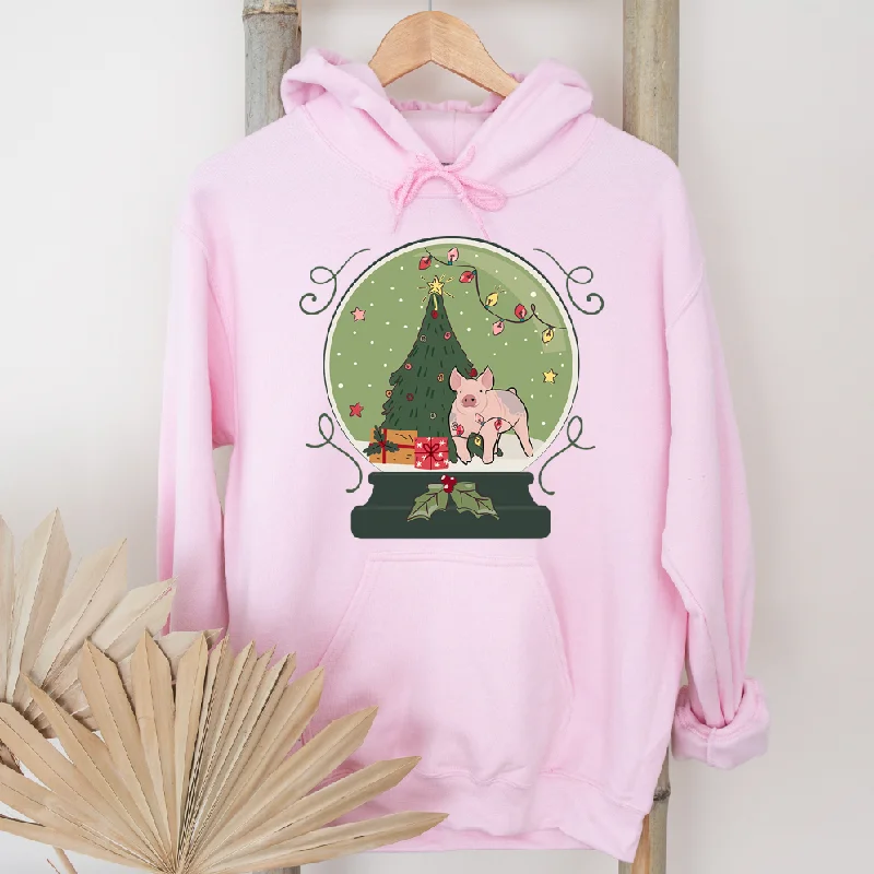 Green Snow Globe Pig Hoodie (S-3XL) Unisex - Multiple Colors!