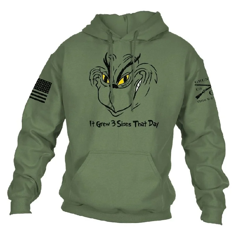 Grinch Grows Hoodie - Military Green