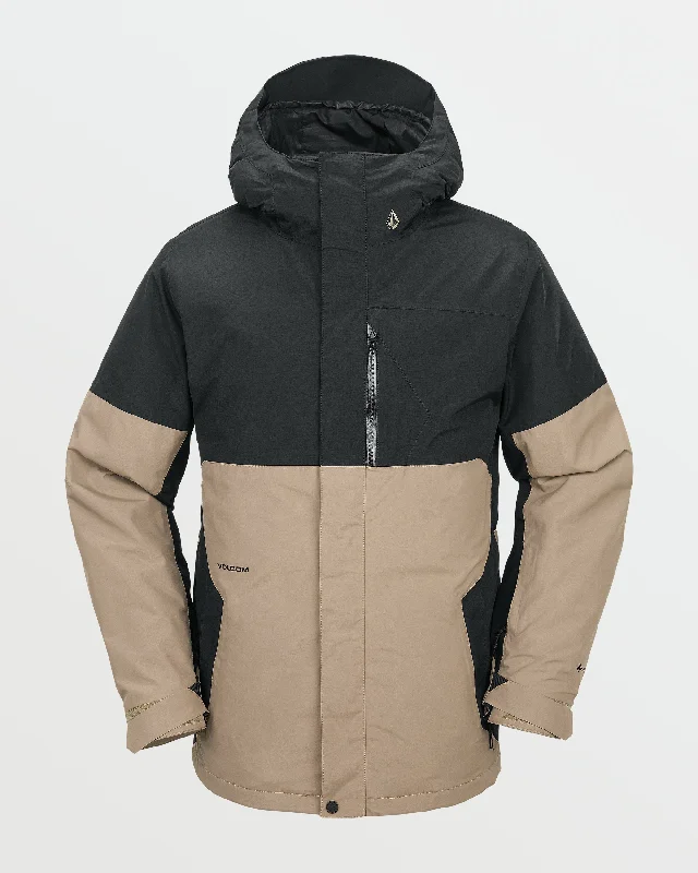 Mens L Insulated Gore-Tex Jacket - Chestnut Brown