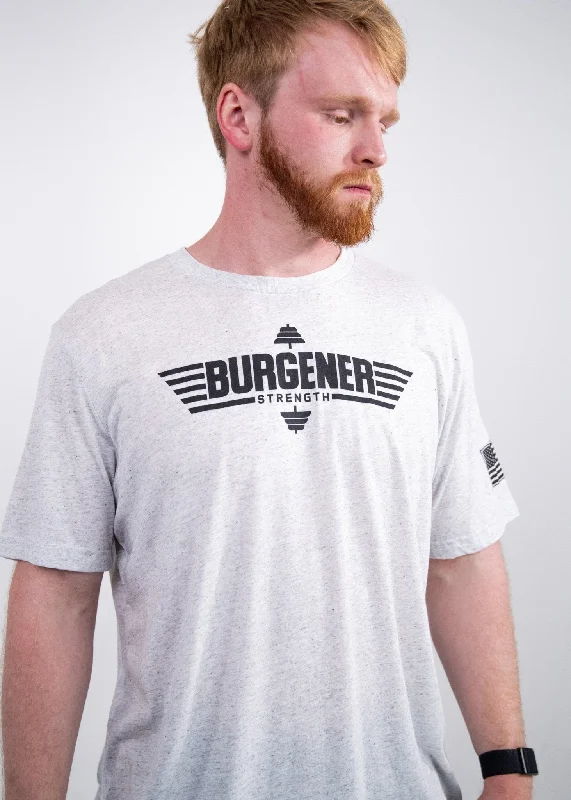 Burgener Strength T-Shirt: Heather White