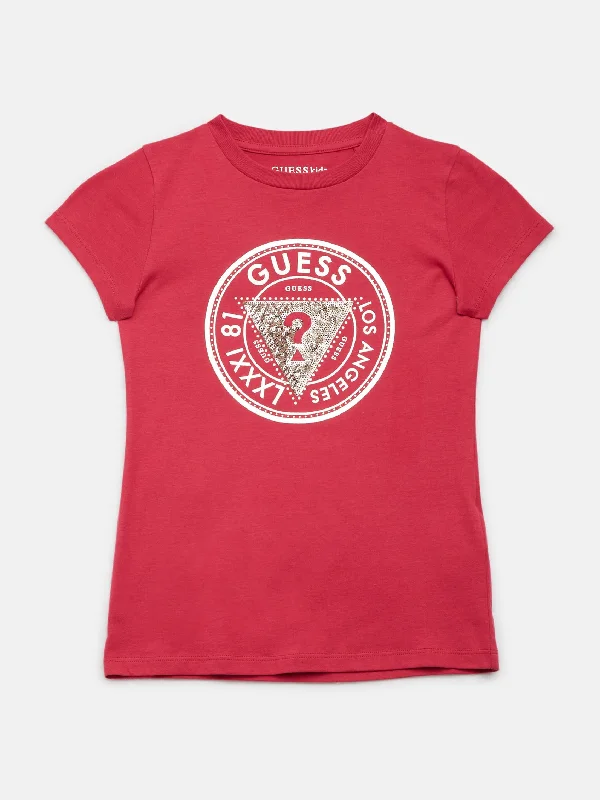 Cheska Embellished Logo Tee (2-6)