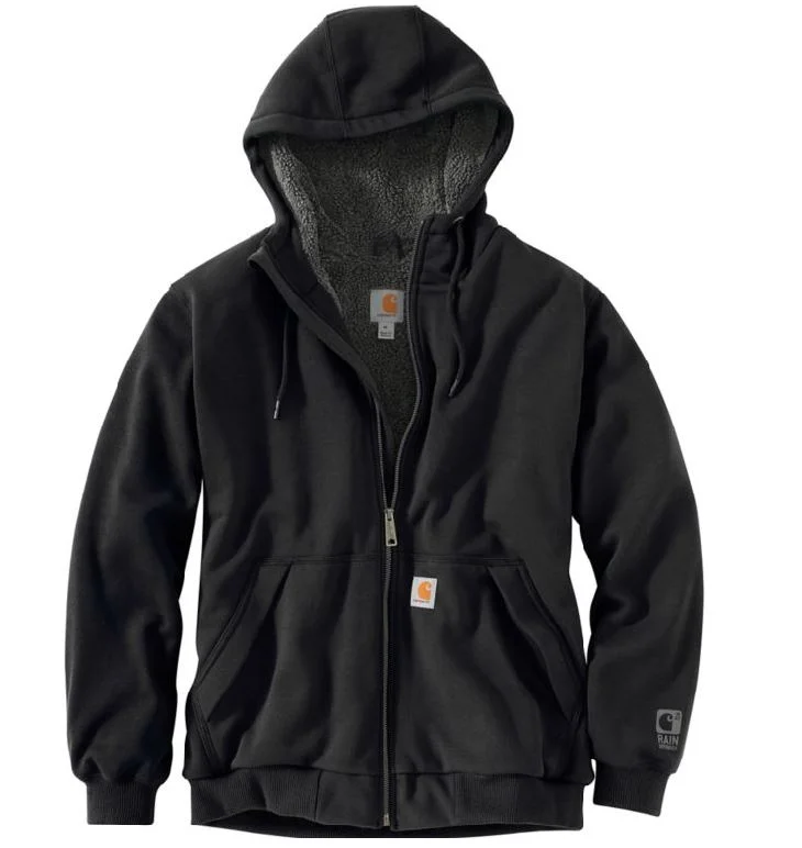 Men's Rain Defender Rockland Sherpa Lined Full Zip Hooded Sweatshirt