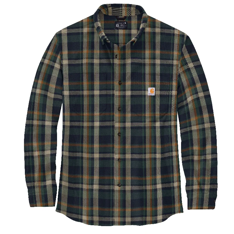 Relaxed Fit  Midweight Flannel Long-Sleeve Plaid Shirt