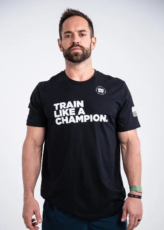 Train Like a Champion 2.0 T-Shirt: Black