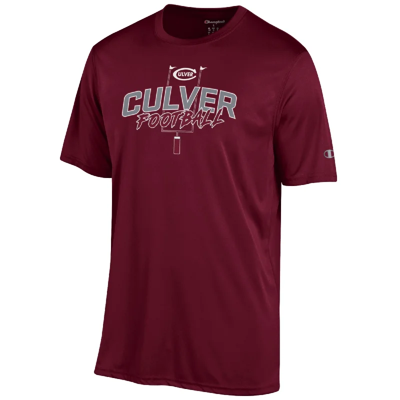 Champion Football Athletic Short Sleeve Tee - Maroon