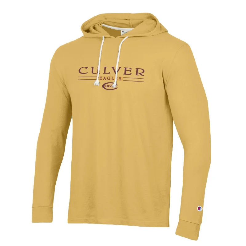 Champion Vintage Wash Long Sleeve Hood Tee - Bold Gold