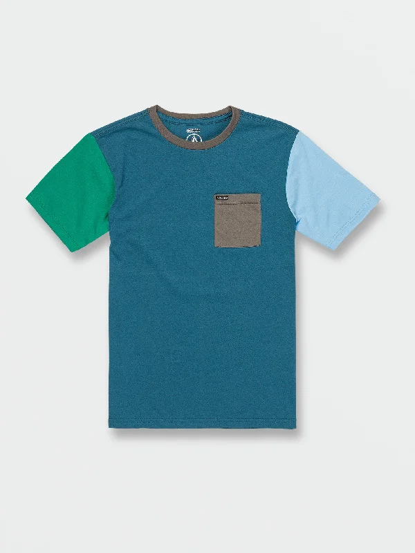 Big Boys Expostone Crew Short Sleeve Tee - Aged Indigo