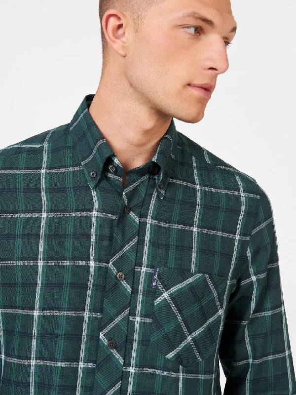 Grid Check Shirt - Fraser Green