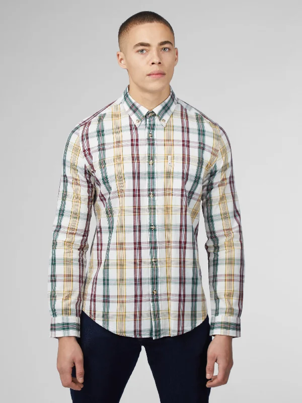 Signature Heritage Check Shirt - Snow White