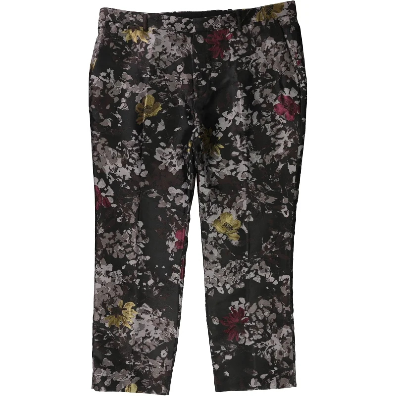 I-N-C Mens Metallic Floral Casual Trouser Pants, Multicoloured, 36W x 32L - 36W x 32L