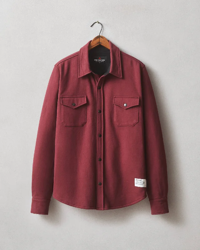 Redwood Fleece Overshirt - Zinfandel