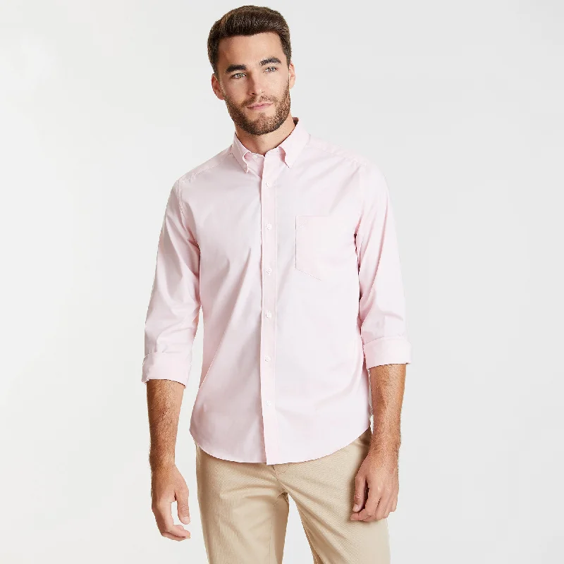 Nautica Mens Wrinkle-Resistant Wear To Work Poplin Shirt