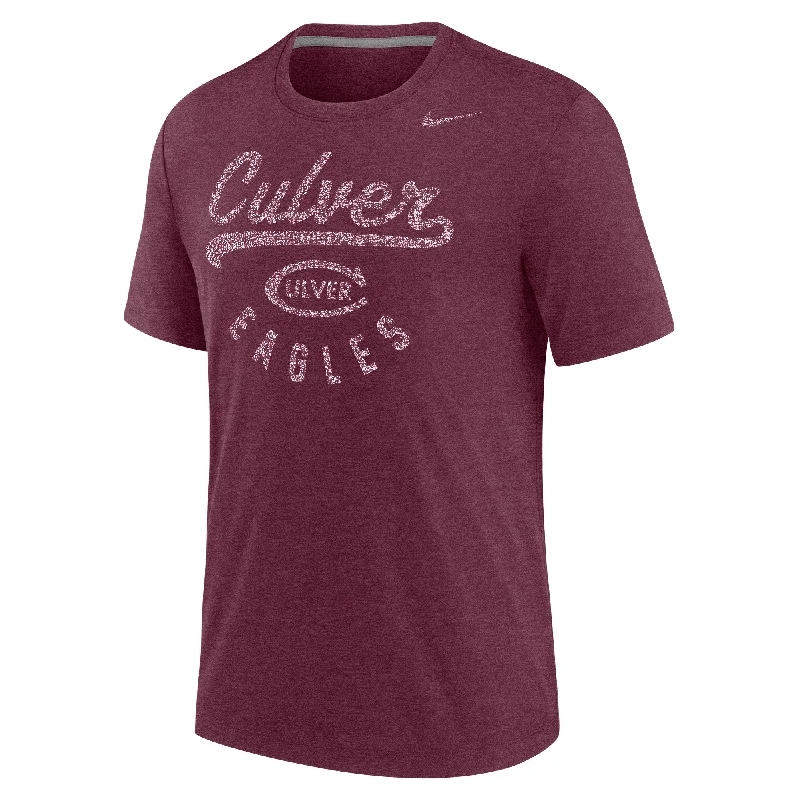 Nike Tri-Blend Tee - Heather Maroon