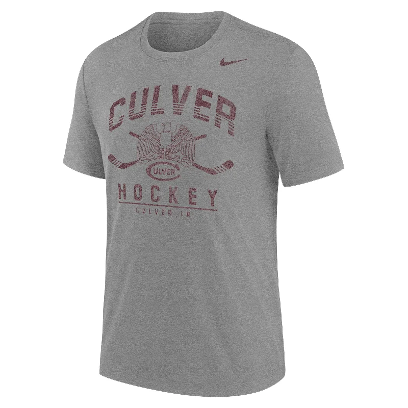 Nike Hockey Tri-Blend Tee - Dark Heather Grey