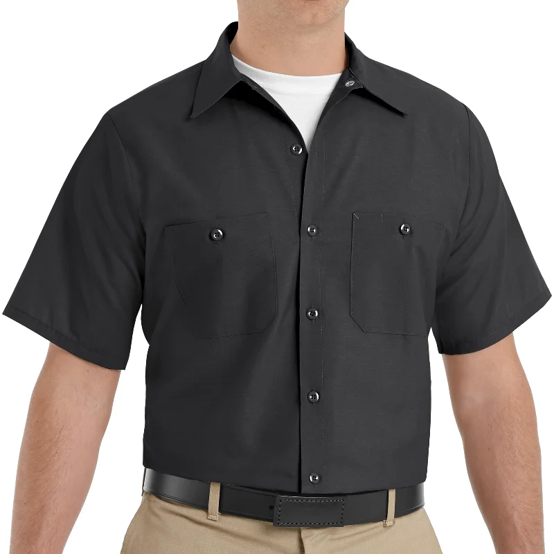 Red Kap Men's Industrial Short Sleeve Work Shirt