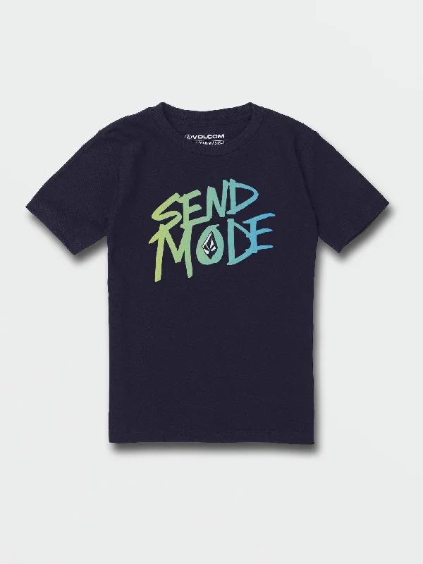 Little Boys Send Mode Tech Short Sleeve Tee - Navy