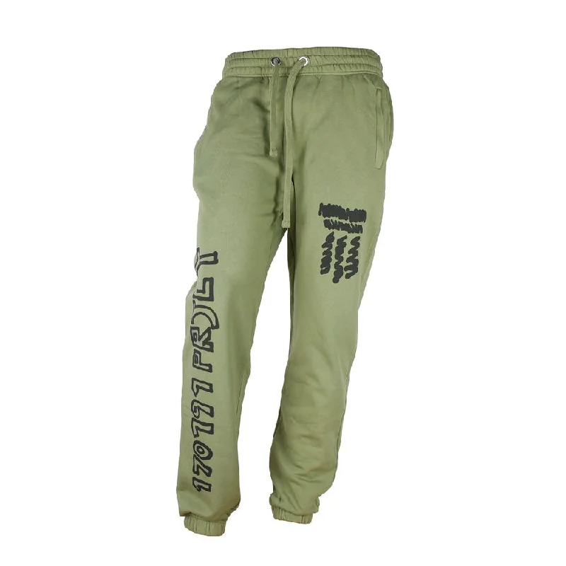 Diego Venturino Emerald Allure Cotton Tracksuit Men's Trousers