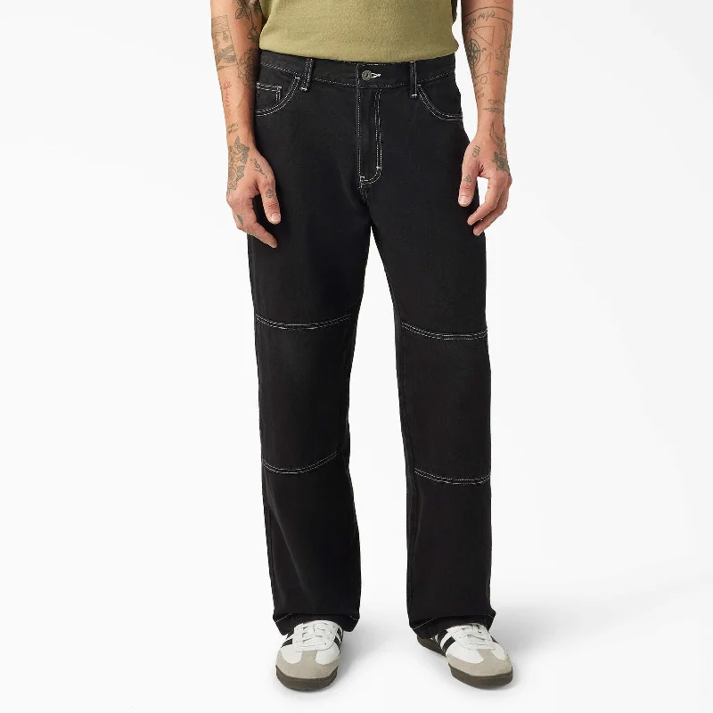 Relaxed Fit Double Knee Jeans