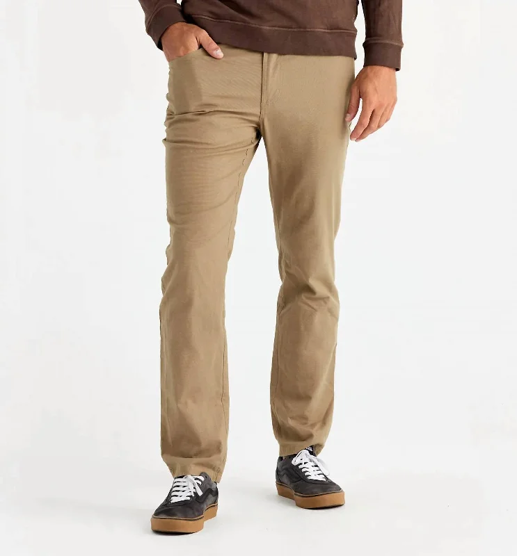 Stretch Canvas 5 Pocket Pant In Timber