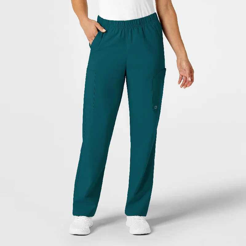 W123 Unisex Multi-Cargo Scrub Pant - Caribbean