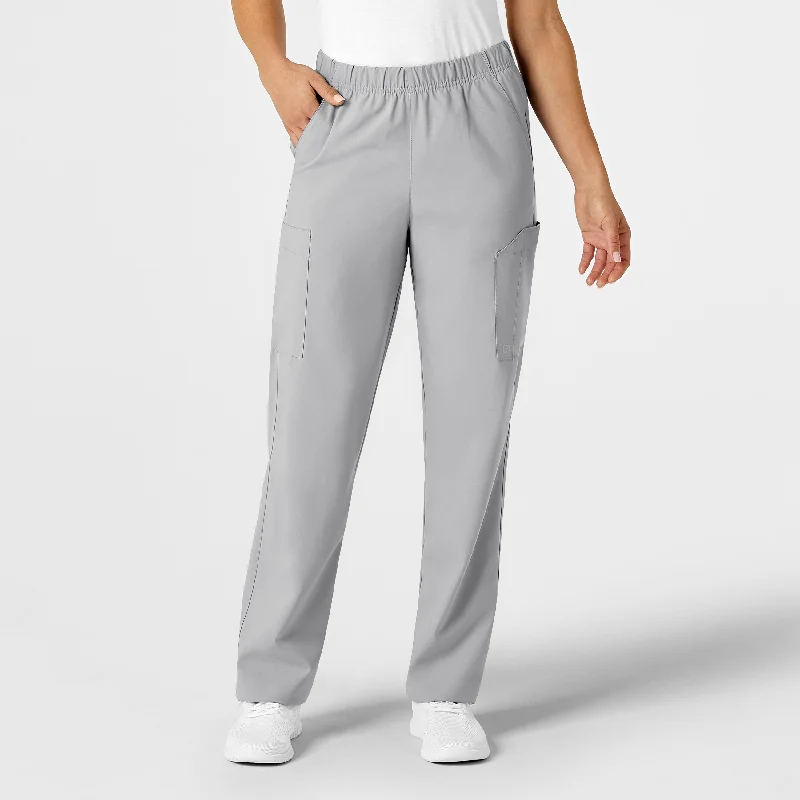 W123 Unisex Multi-Cargo Scrub Pant - Grey