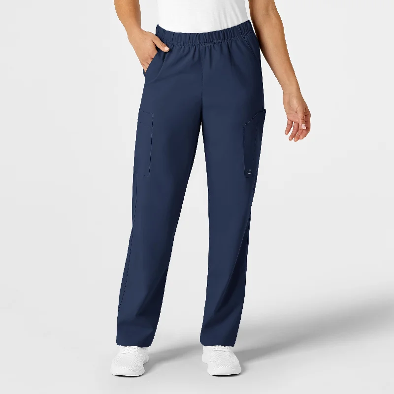 W123 Unisex Multi-Cargo Scrub Pant - Navy