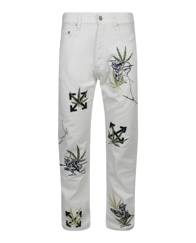 Weed Skate Fit Jeans